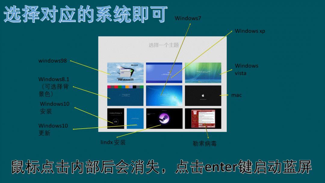伪装升级与蓝屏界面