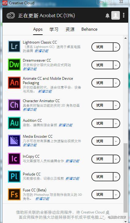 ADOBE产品系列